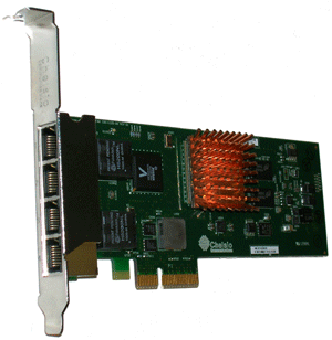 Chelsio 4-Port 1 Gigabit Ethernet Low Profile Unified Wire Adapter
