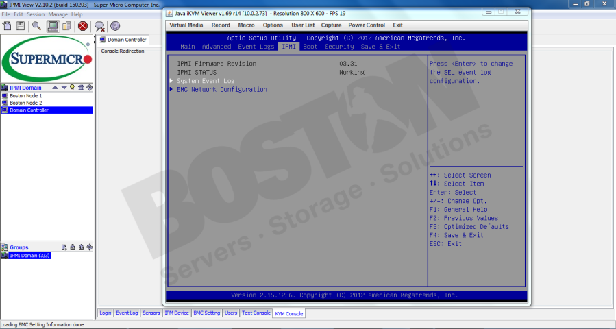 Настройка ipmi supermicro из windows