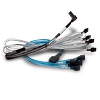 U.2 Enabler Cable, Mini SAS HD(x8) to 2 x4 Mini SAS HD(W), 1.0M