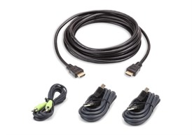 Aten 2L-7D02UHX4 KVM cable 1.8 m Black
