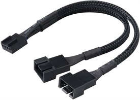 Akasa PWM fan splitter Supports 2 PWM fans from a single motherboard PWM header