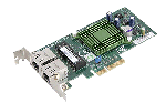 Supermicro 2-port GbE MicroLP Adapter with RJ45 connectors