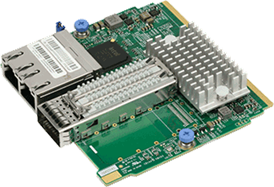 SIOM 1-port IB FDR QSFP+ Mellanox CX-3 Pro and 2-port GbE