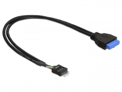 Delock Cable USB 3.0 pin header female > USB 2.0 pin header male, 0.3m