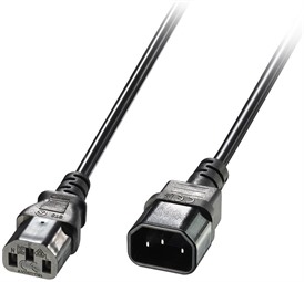 ENET C13 to C14 10FT Black Power Extension Cord