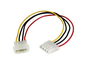 StarTech.com (12 inch) Molex LP4 Power Extension Cable - M/F