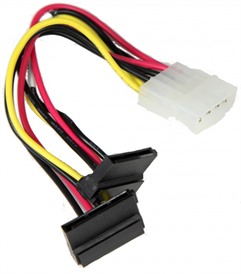 Supermicro Molex to 2 x 6 Pin S-ATA Power Y Splitter