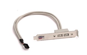 Supermicro Internal-to-External 2-Port USB Cable