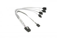 Supermicro Ipass To 4 SATA Cable, 30AWG, 29/29/27/27 CM, W/ 27CM SB, S