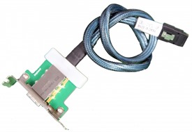 Supermicro 1-Port Internal mini SAS to External SAS with LP Bracket