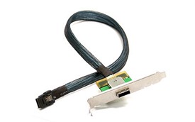 Supermicro 1-Port Internal mini SAS to External SAS with FH Bracket
