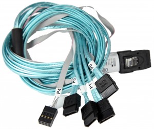 Supermicro CBL-0294L IPass to 4 SATA Cable