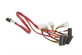 MINI SAS X 4 TO 4 X SAS/SATA X1 W/