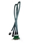 Supermicro Low Profile Bracket. 85CM 2-PORT EXT IPASS TO INT IPASS, LP