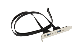 Supermicro USB 3.1 B Key to USB 3.0A Female x2 55cm Cable