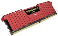 16GB (4x4GB) Corsair DDR4 Vengeance LPX Red, PC4-25600 (3200), Non-ECC Unbuffered,