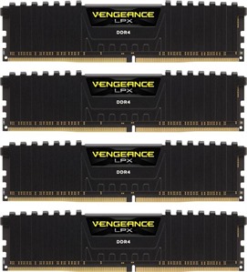 Corsair  64GB (4x16GB) DDR4 Vengeance LPX Black, PC4-25600 (3200), Non-ECC Unbuffered, CAS 16-18-18-