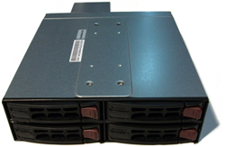 Supermicro 4-Bay SAS/SATA Mobile Rack (Black)