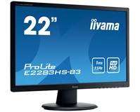 iiyama ProLite E2283HS-B3 22" Full HD 75Hz Home/Office Monitor