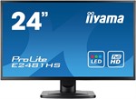 Iiyama 24" ProLite E2481HS-B1 Slim Bezel LED Monitor Full HD with HDMI/DVI Fast 2ms