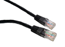 1.5MTR CAT 6 UTP PVC INJ MOULDED CABLE-BLACK -B/Q 150