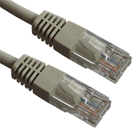 2m CAT 6 RJ45 UTP PVC INJ Moulded Patch Cable – Grey