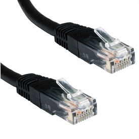 2MTR CAT 6 UTP PVC INJ MOULDED CABLE - BLACK B/Q 150