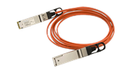 Finisar Quadwire 40Gb cable 4x10Gbps, QSFP male connectors, multimode, 0°C to 70°C, full duplex