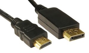 Metre DisplayPort 1.1 Male to HDMI 1.3b Male Cable