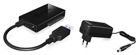 USB 3.0 Adapter Cable for SATA HDD or 5.25" Optical Drive from ICY BOX IB-AC704-6G