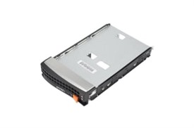 black gen-5 3.5-to-2.5 nvme drive tray, orange tab