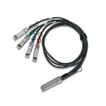 Mellanox passive copper hybrid cable MCP7F00-A003R30L ETH 100GbE to 4x25GbE, QSFP28 to 4xSFP28, 3m