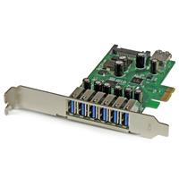 7 Port PCIe Superspeed USB 3.0 Adapter, 6x External 1x Internal