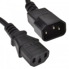 (5MTR IEC C13(F)-IEC C14(M) BLACK POWER EXT CABLE BQ 40)
