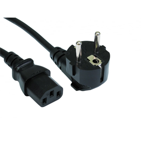 Euro Plug to C13 Mains Lead, 1.8M (RB-299A)