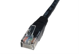 0.25 Meter Cat5e Cable Black