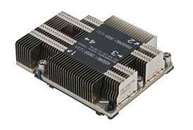 1U Passive CPU Heat Sink for X11DPL Motherboard Equipped with a Square Retention Mechanism