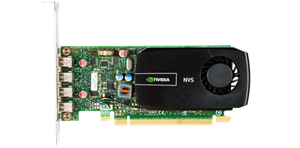 NVIDIA Quadro NVS 510 Graphics Card (PCI-Express x16, Quad DVI Outputs, LP card)