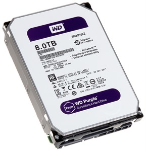 Western Digital 8TB Purple 3.5" SATA3 5400RPM Surveillance Drive